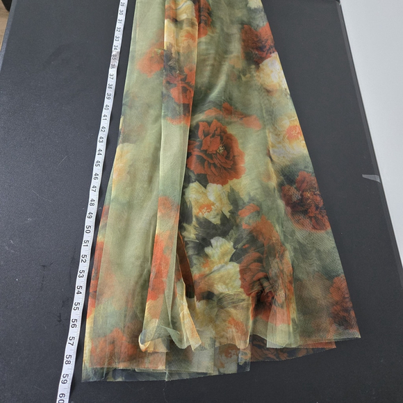 Baltic Born Womens Layla Tulle Maxi Dress XS Green Floral Mesh Forest Fairy NWT - Picture 8 of 8